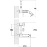 Смеситель LEMARK JASMINE LM6612B для ванны